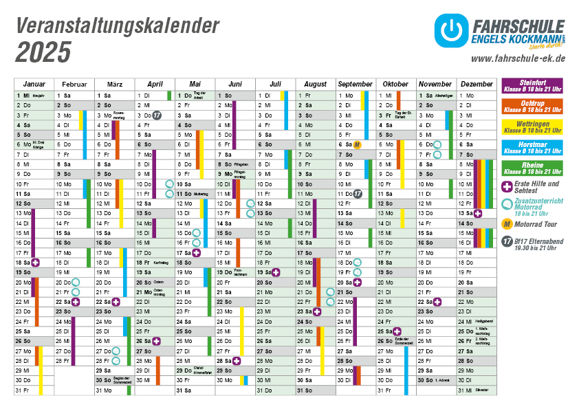 Veranstaltungskalender 2025